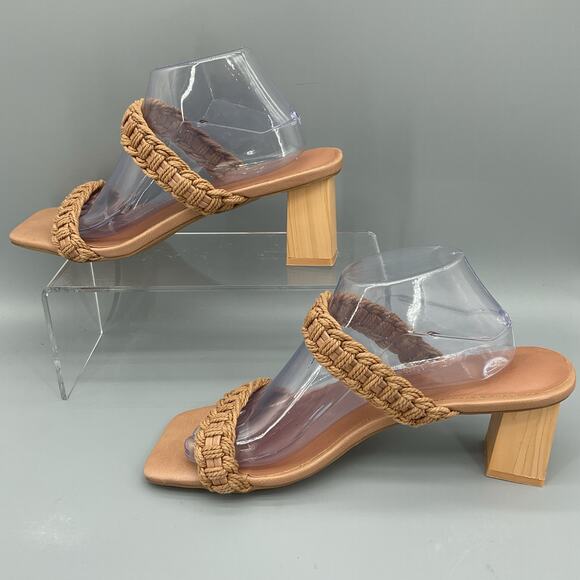 NEW Gabrielle Union Women’s Paulette Double Band Rope Sandal Brown Size 9 - Picture 2 of 10